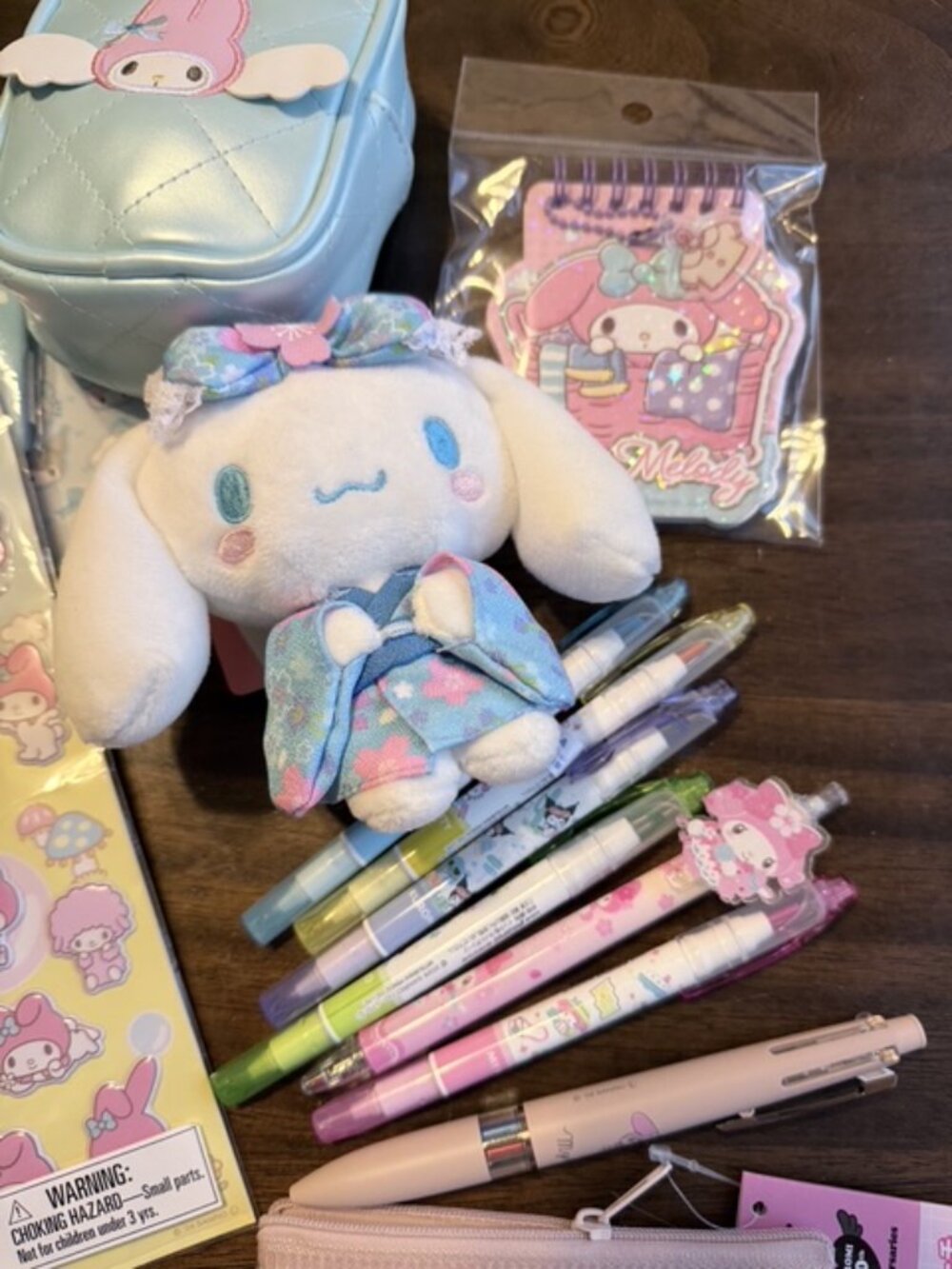 Sanrio Bundle FREE SHIPPING Pens, Plush, Pouches, Stickers, Character Variety - Picture 5 of 11